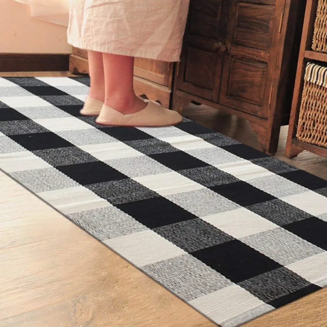Monochrome Woven Rug