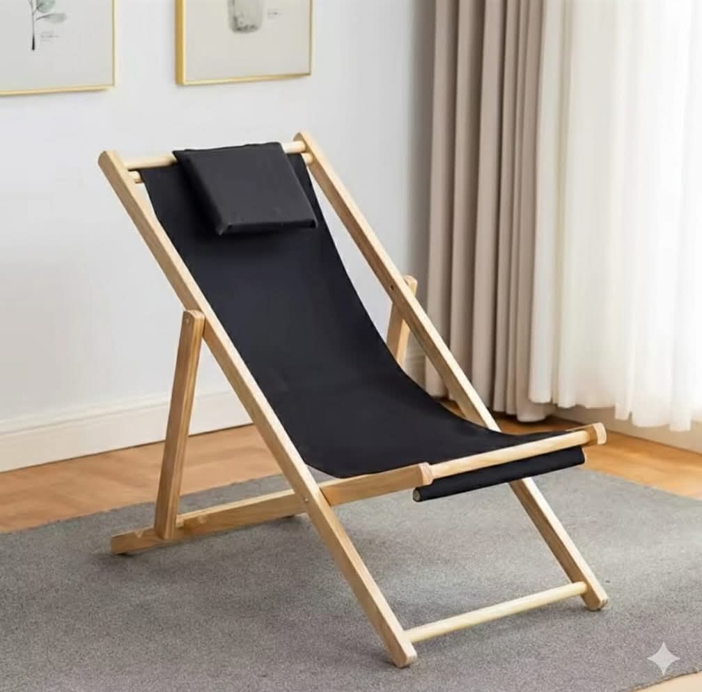 Reclining foldable balcony chair