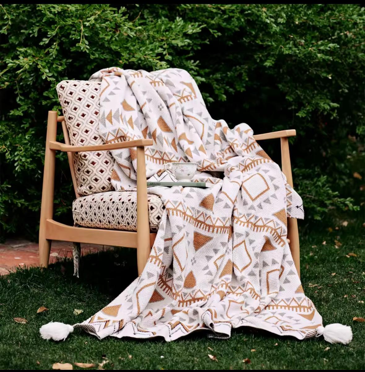 Knitted Throw Blanket