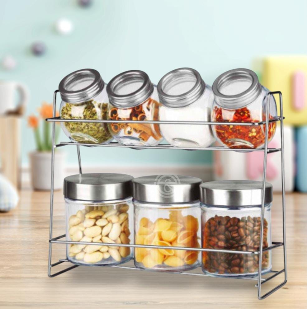7pc Spice Glass Jar