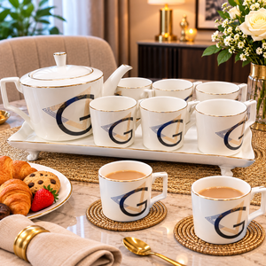 8-Piece Tea Set for Serving Tea and Hot Beverages