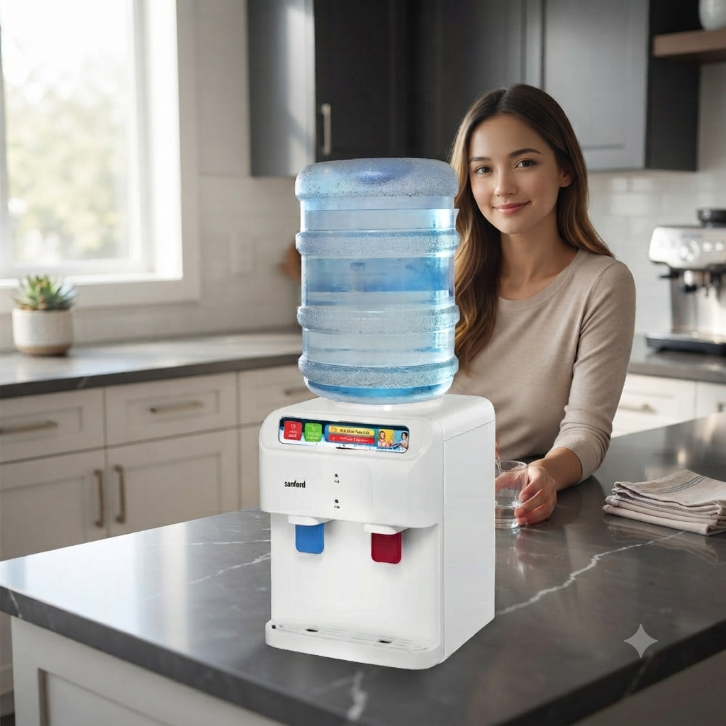 Gemelli Collections Sanford hot and normal water dispenser with stainless steel water tank SF1404WD