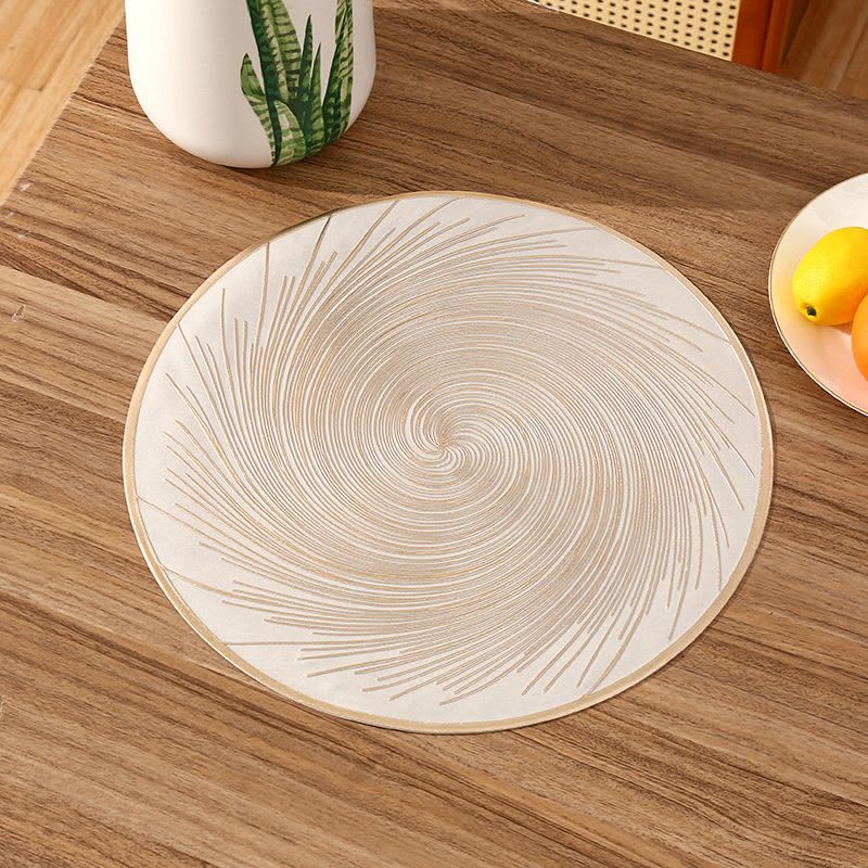 6 Piece Swirl PVC Placemat Set
