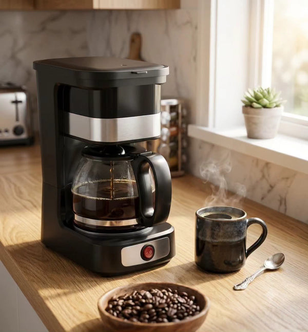 Gemelli Colllection coffee maker compact coffee machine fast heating beverage maker kitchen appliance for home office hostel small kitchen countertop coffee brewer easy to use coffee preparation machine durable breakfast appliance.