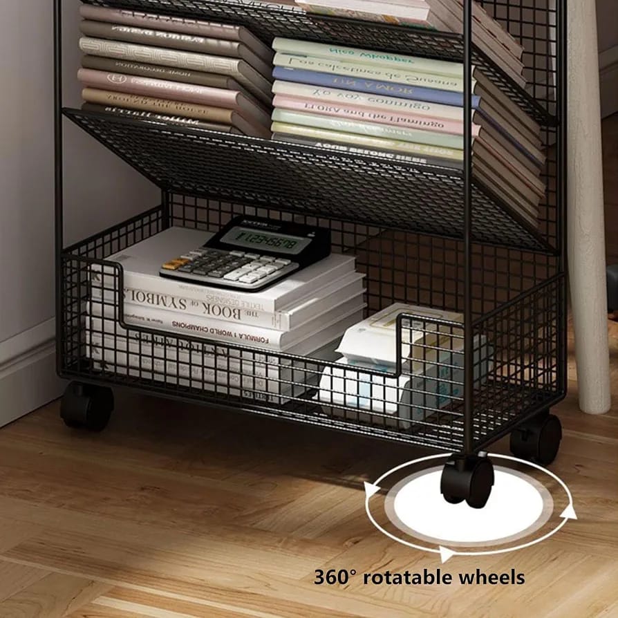 Bookshelf Stand with Wheels
