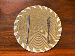 Round Elegant Braided Table Mats