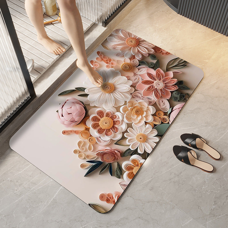 3D Bathroom Floor Mat,
