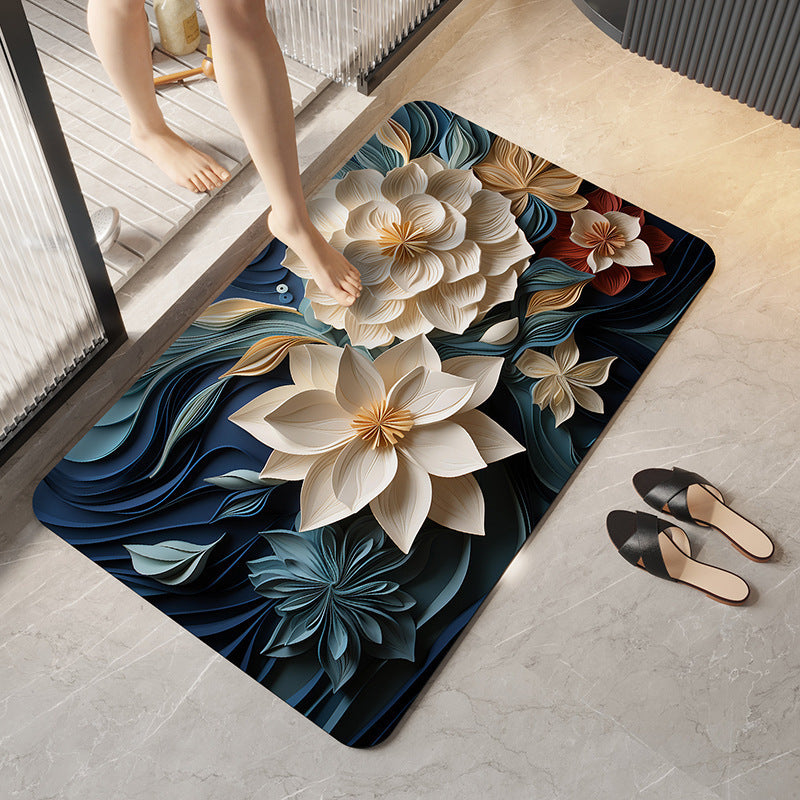 3D Bathroom Floor Mat,