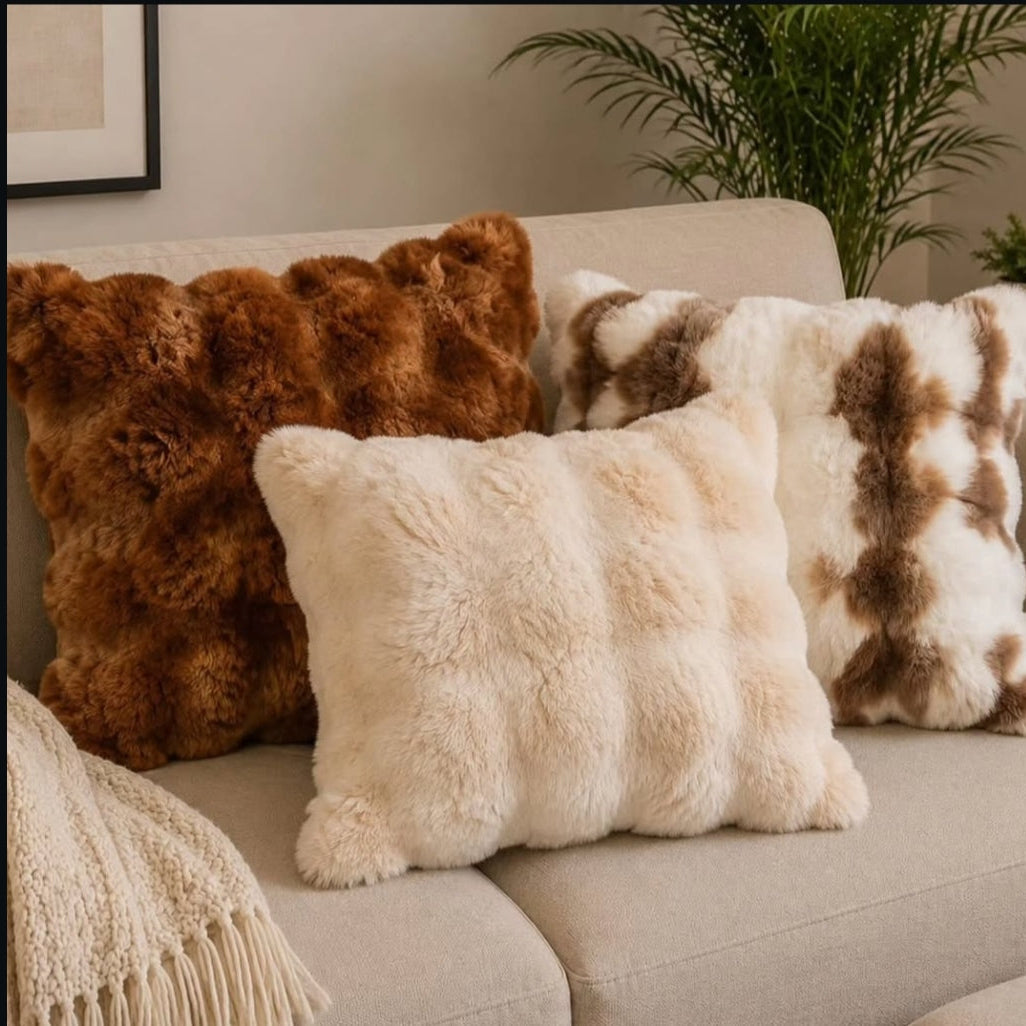Soft Fluffy Decorative Pillow Cover for Sofa and Bed