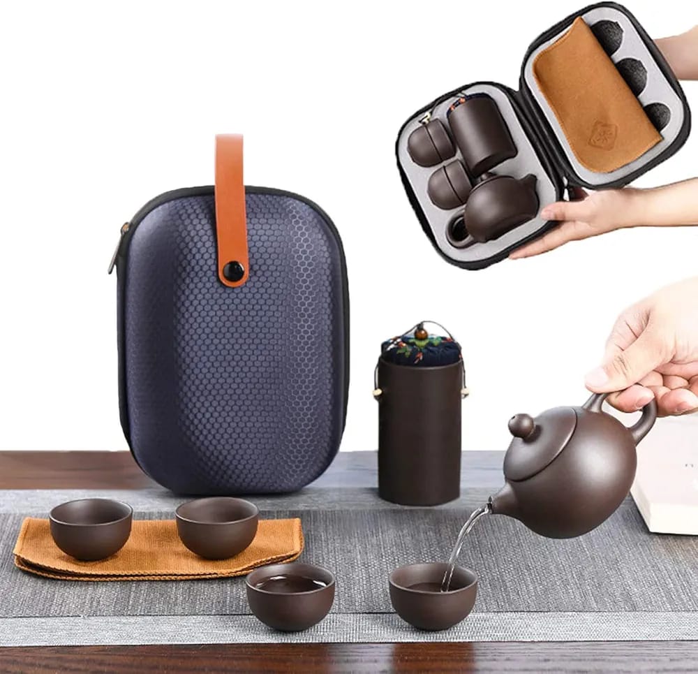 Travel Ceramic Teapot Set