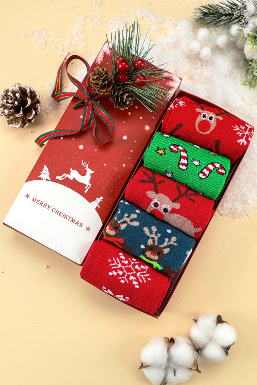 5pcs Christmas Socks