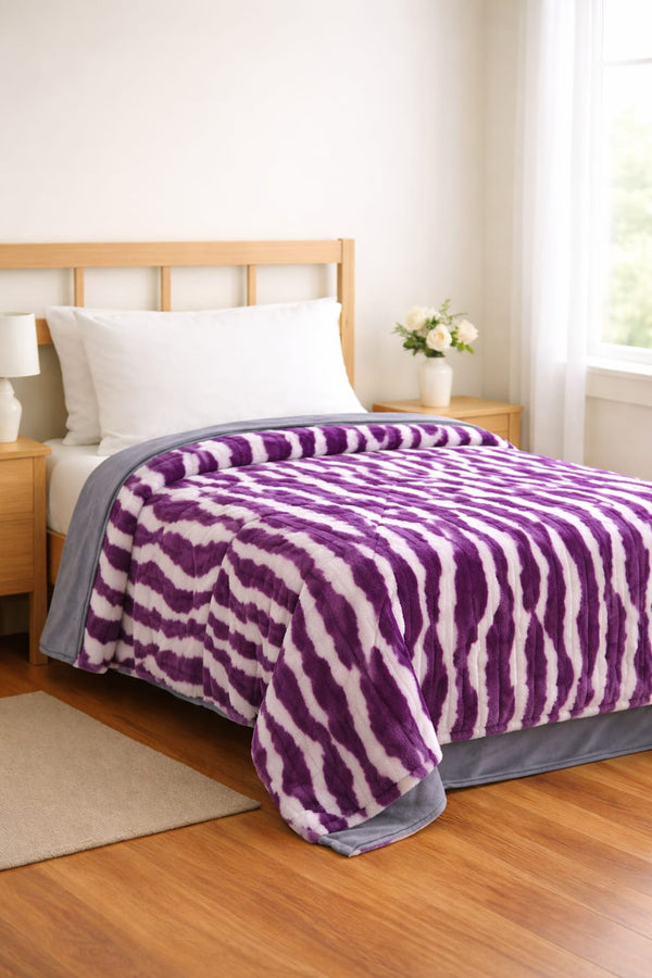 Luxury fur woolen duvet 6x7 soft warm plush bedding