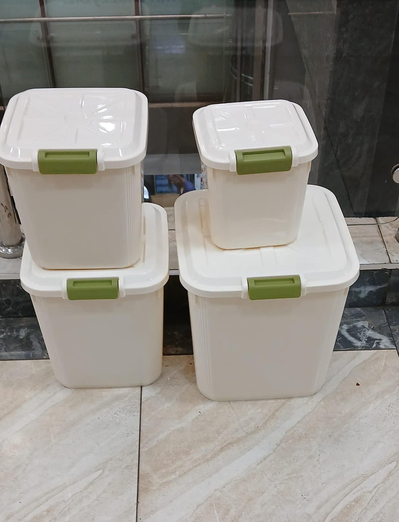 Large capacity wheeled rice bucket