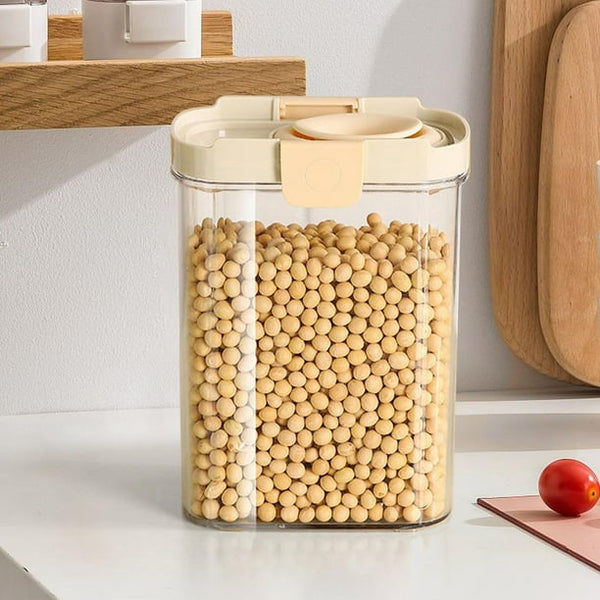 Silicone Snap-Lock Sealed Storage Jar