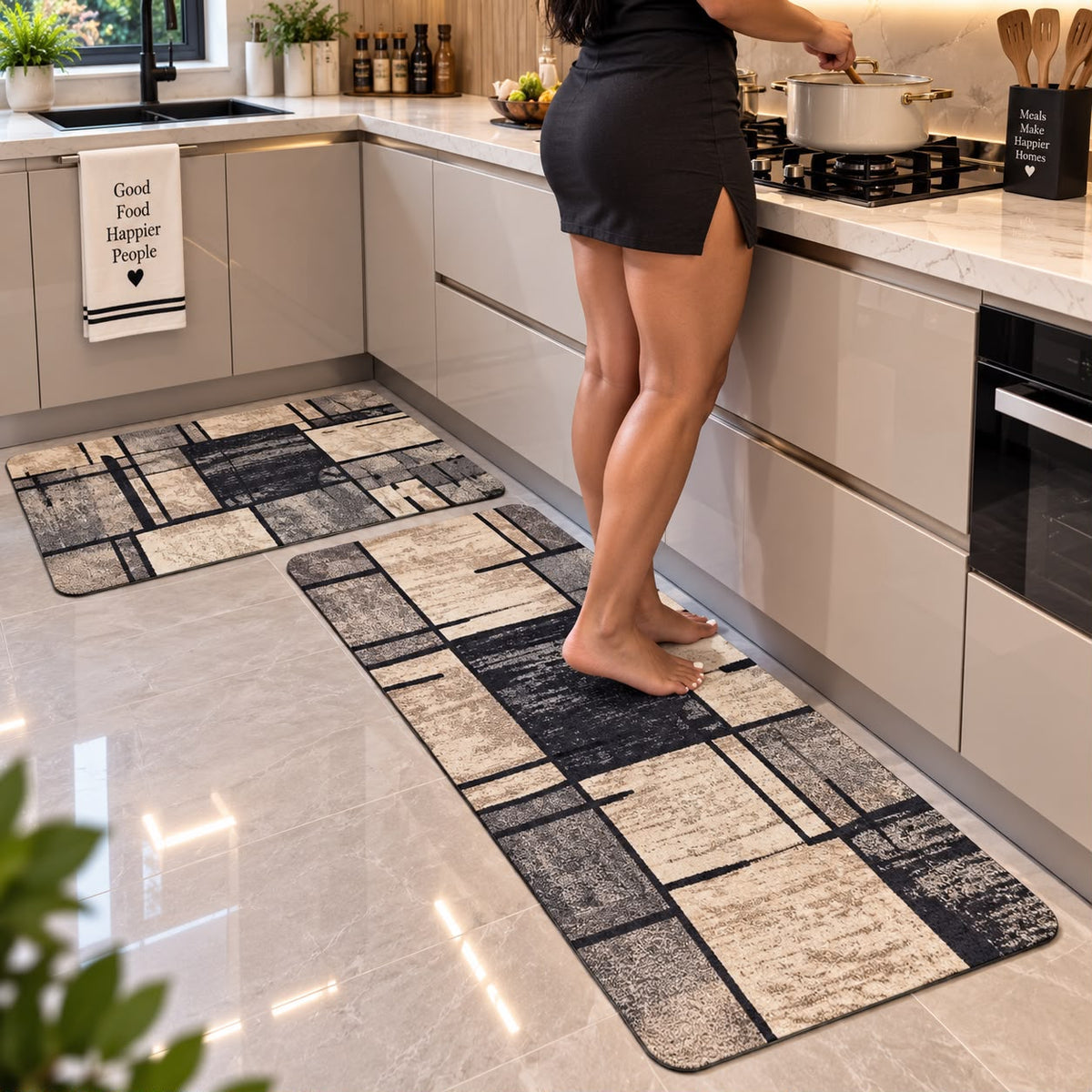 Rubber Bottom Kitchen Mat