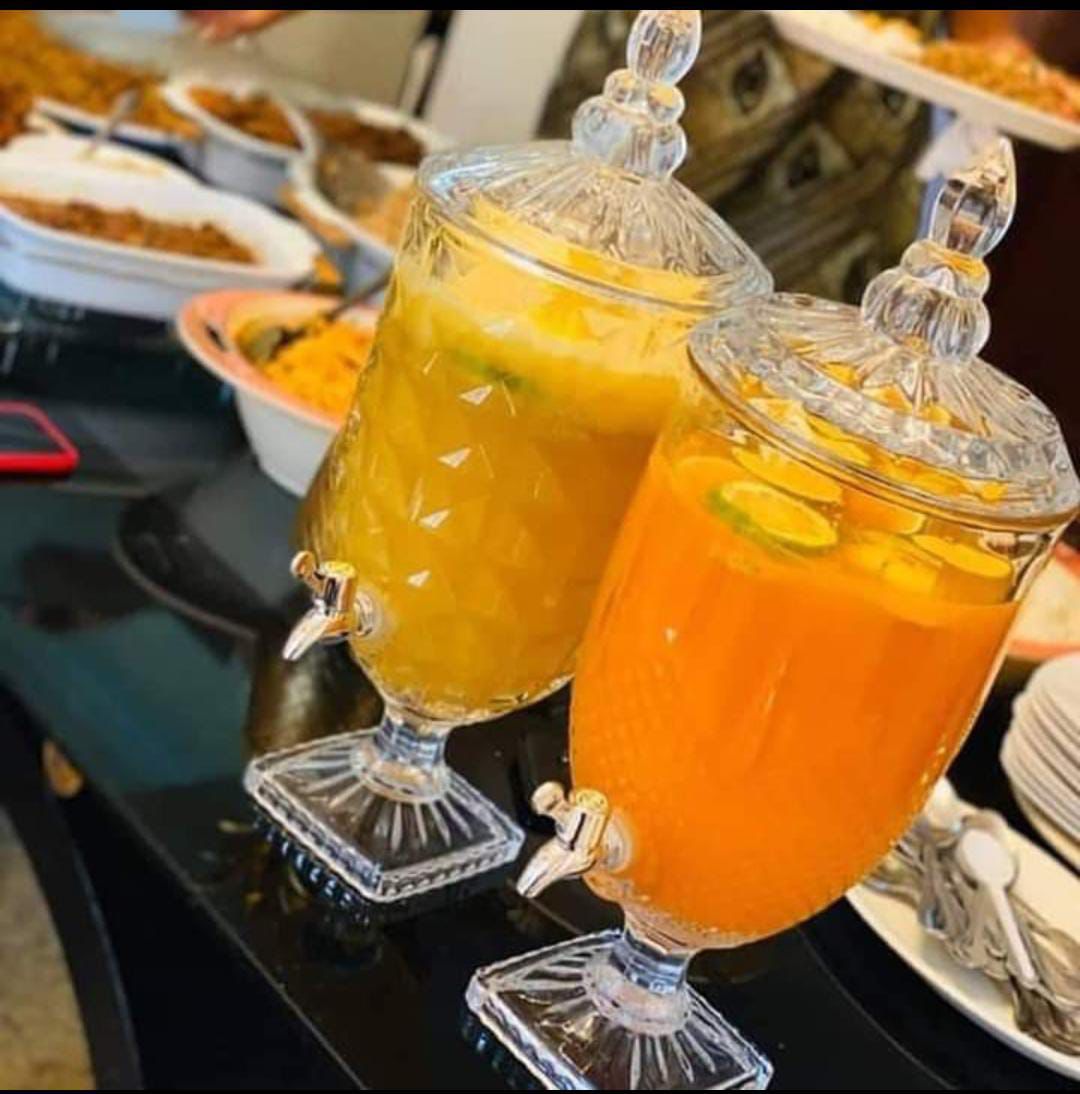 5L Heavy Glass Juice Dispenser with Tap