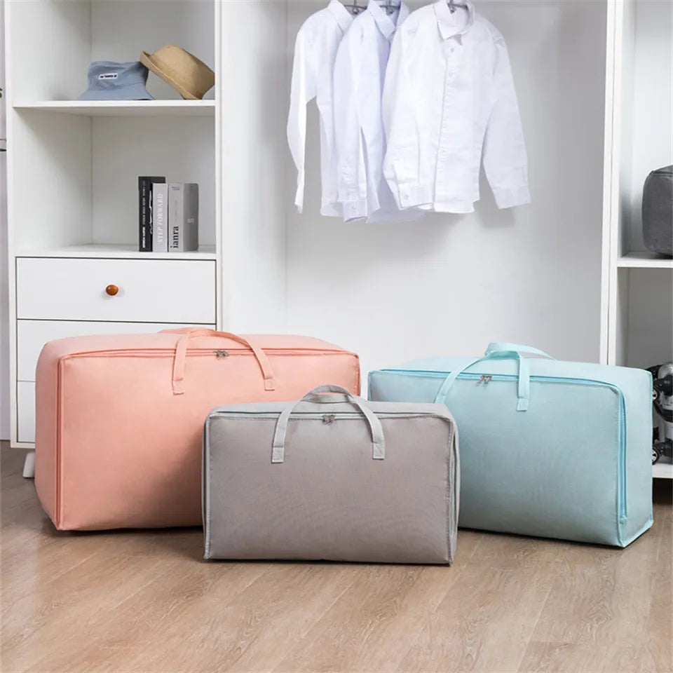 Storage Bag, Moisture Proof Quilt Clothes Organizer