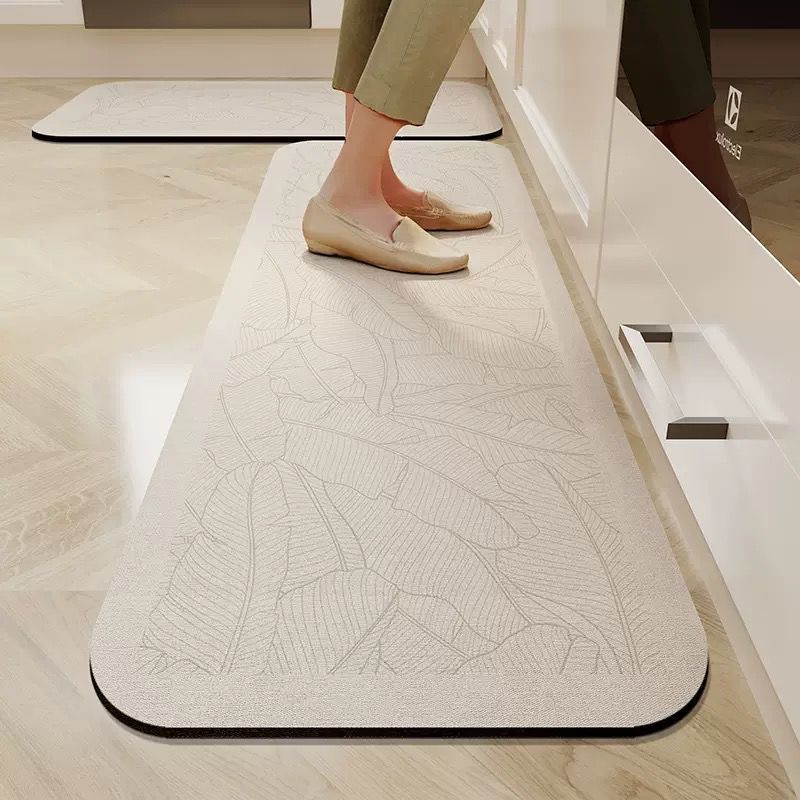 2 Piece Rubber Kitchen Mat Set