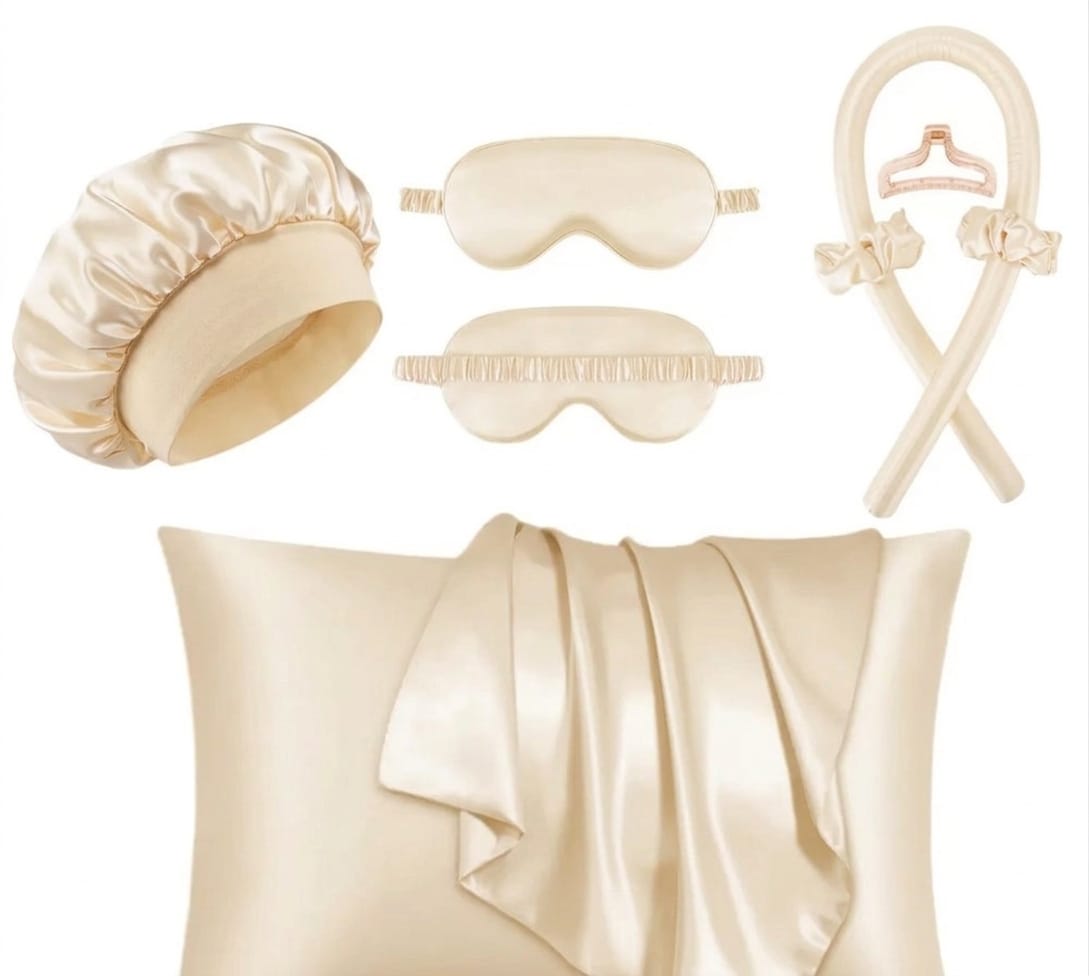 7 in 1 Ladies Sleeping Silk Night Set