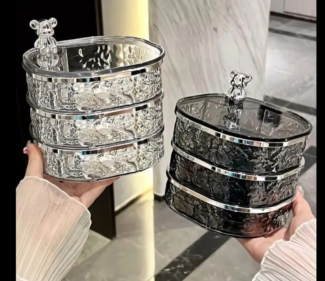 Jewellery Storage Box, 3 Layer Acrylic Organizer