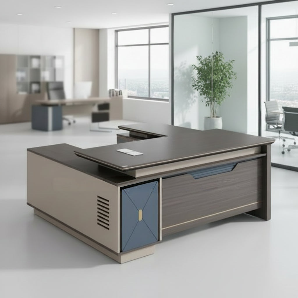 1.6Metre  L-Shaped Executive Office Desk