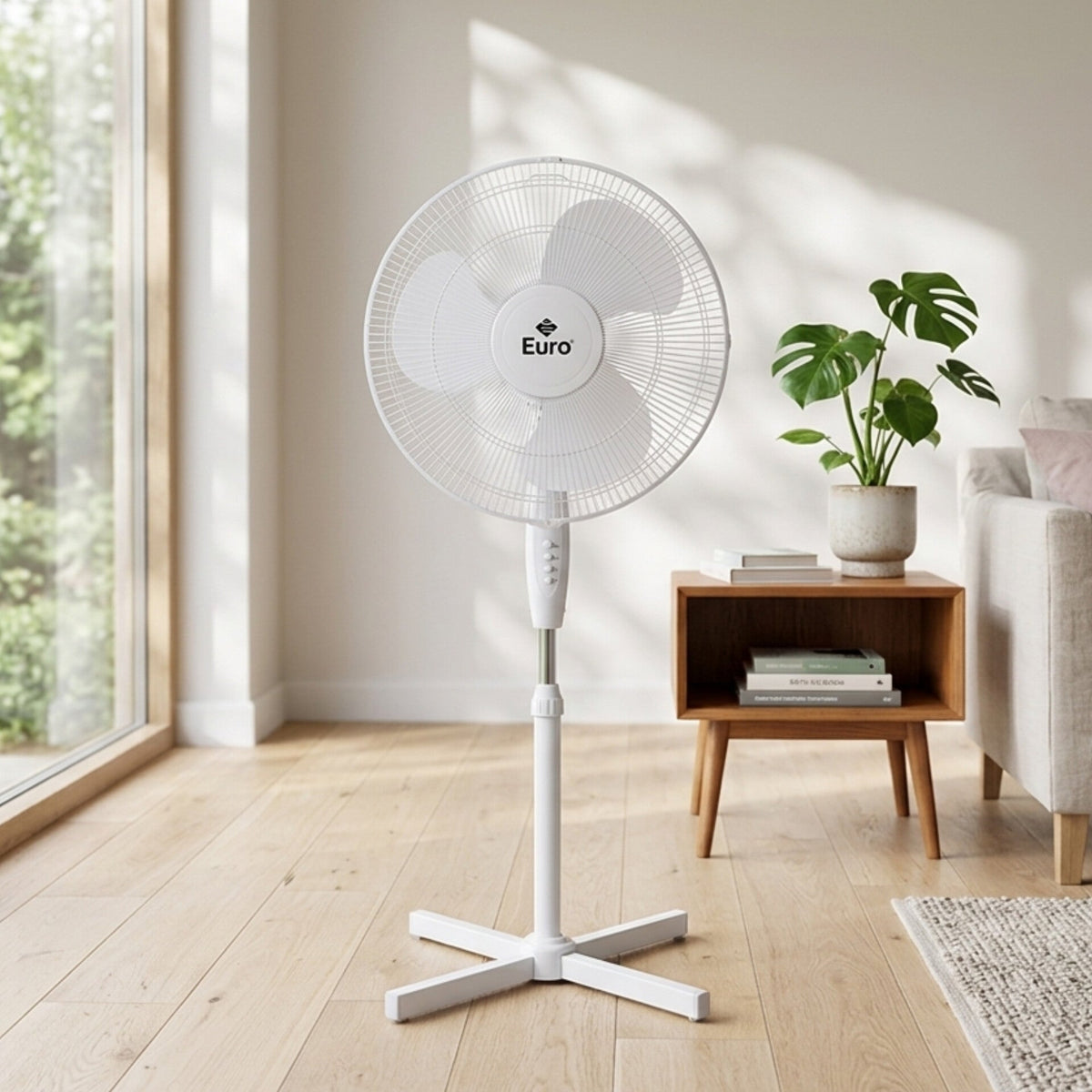 16" White Stand Fan  TLAC090