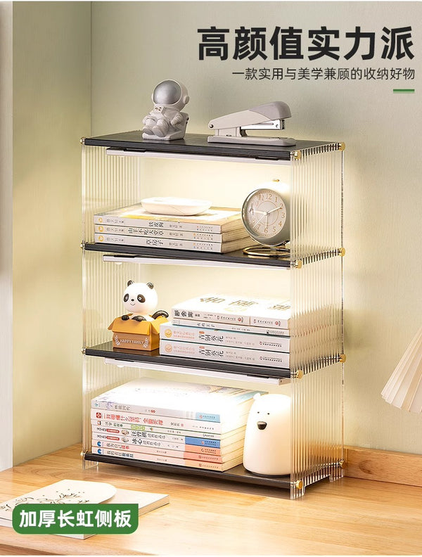 Wood & Acrylic Organizer Shelf 48 × 34 × 15cm