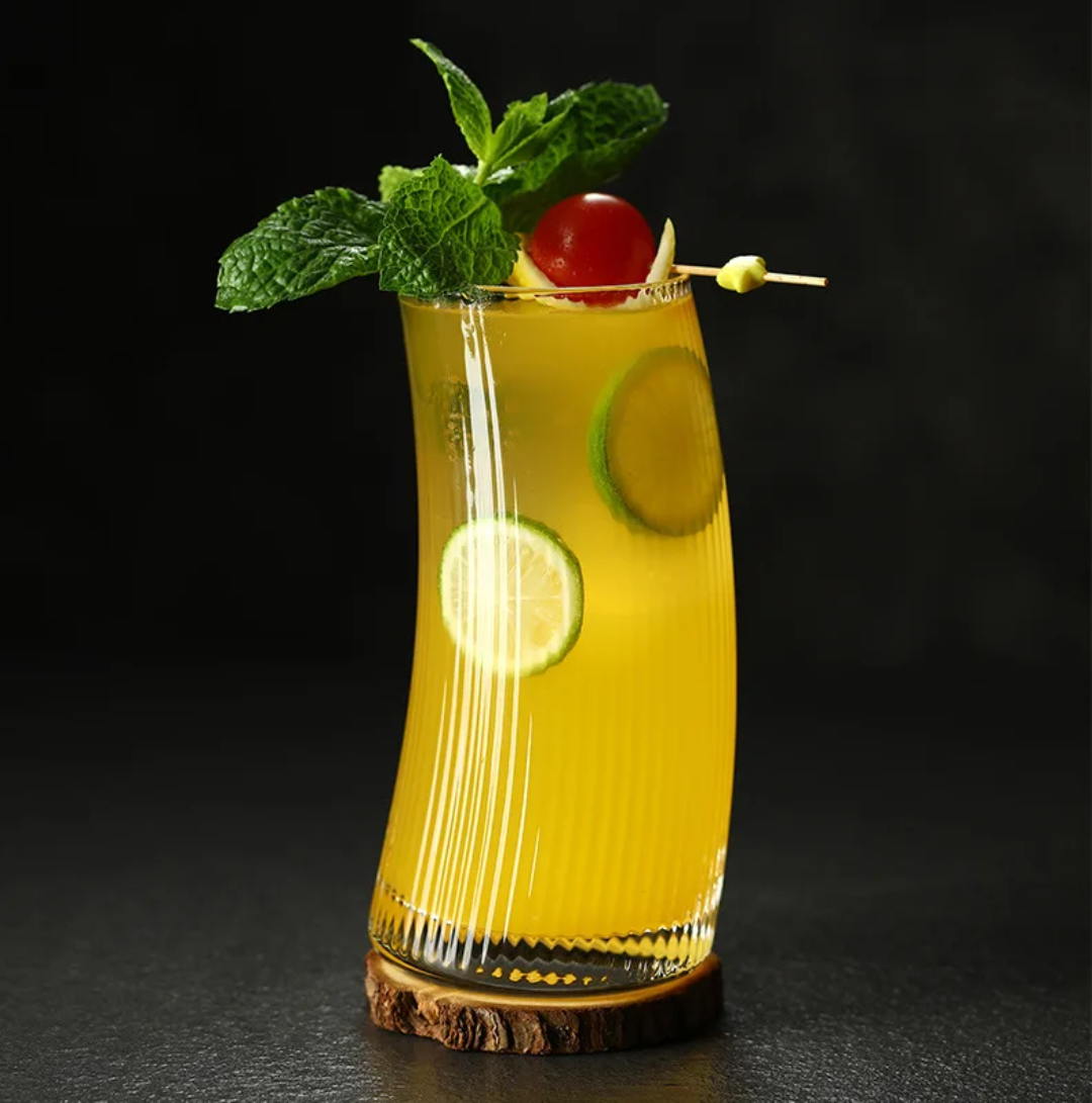 Vertical striped Glassware
