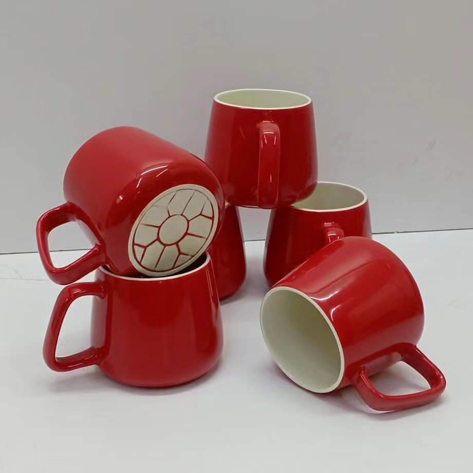6pc ceramic tea mugs