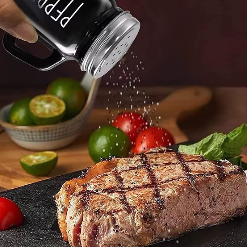 Farmhouse Salt and Pepper Shakers Set 4oz