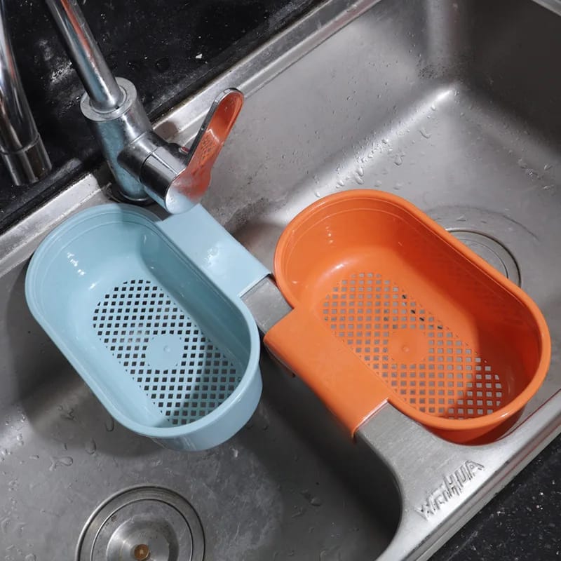 Sink Drain Basket, Hangable Vegetable and Kitchen Storage Rack