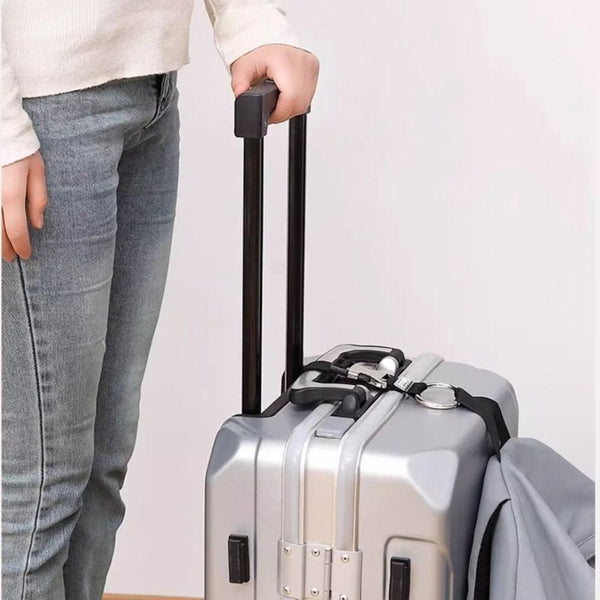 Hands-Free Luggage Strap – Add-a-Bag Travel Strap for Securing Extra Bags to Suitcase Handle