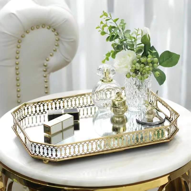 Vanity Tray With Mirror