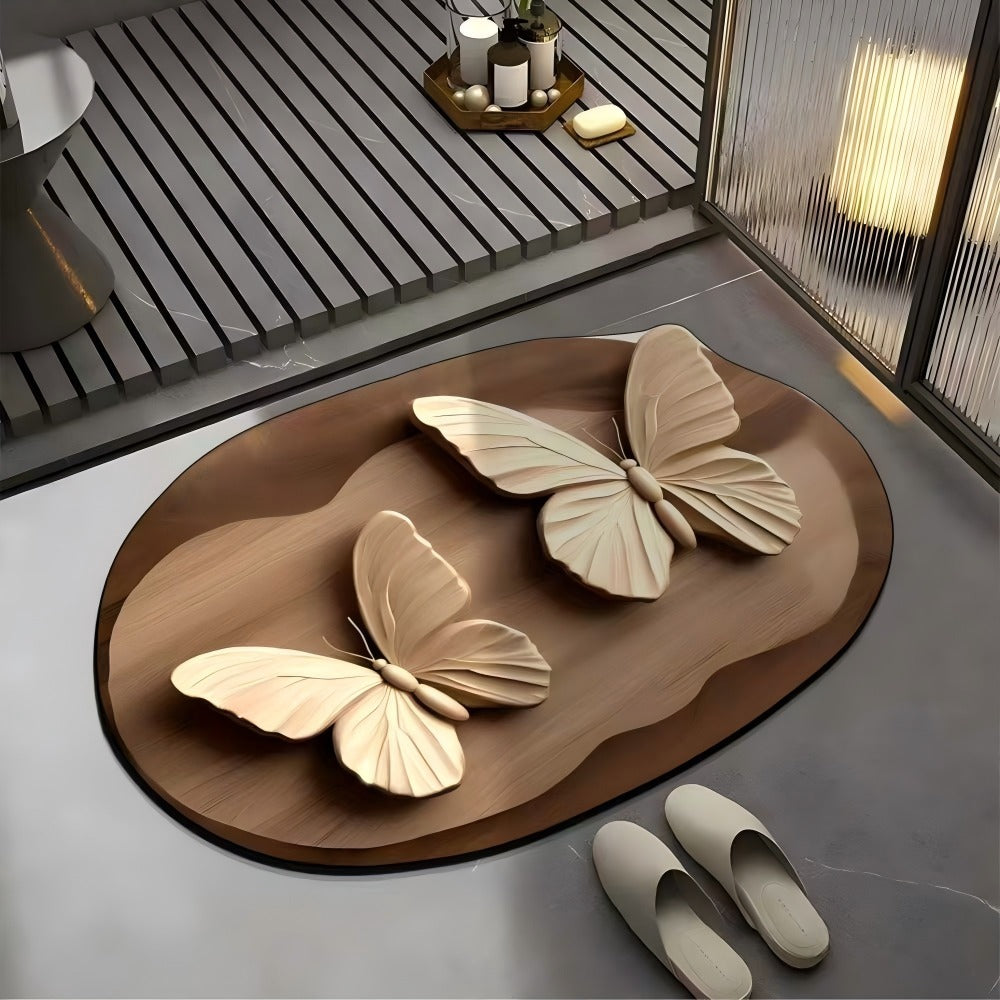 Irregular Pattern Bathroom Floor Mat