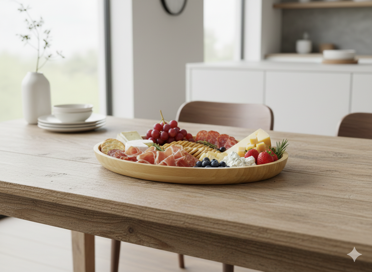 Wooden Dough Basin Salad Bowl
