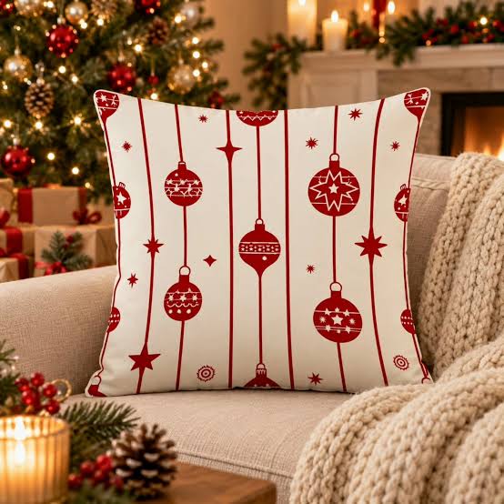 4-Piece Christmas Cushion Cover Set 45 × 45cm