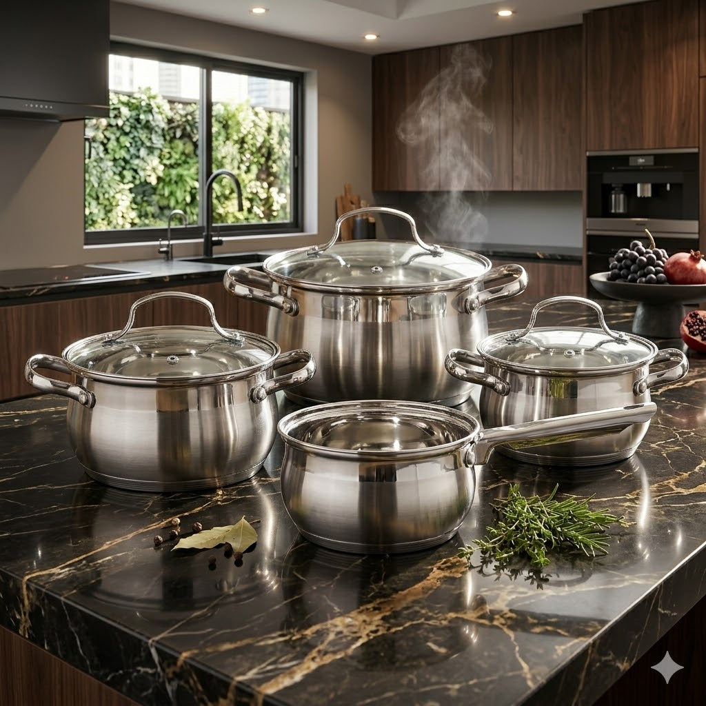 8pc Stainless Steel Kitchen Set