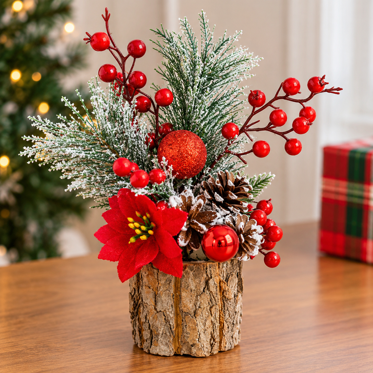 Christmas Tree Stump Decoration Ornament
