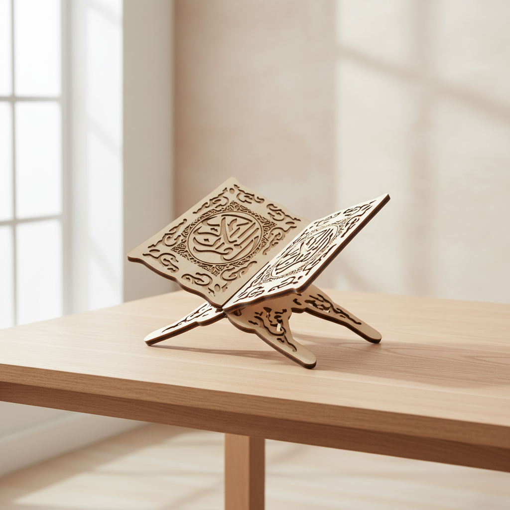 Quran Display Wooden Rack – A5 Size