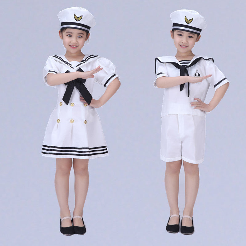 Professional kids hostess costume for school role play, hospitality activities, performances and dress-up events.