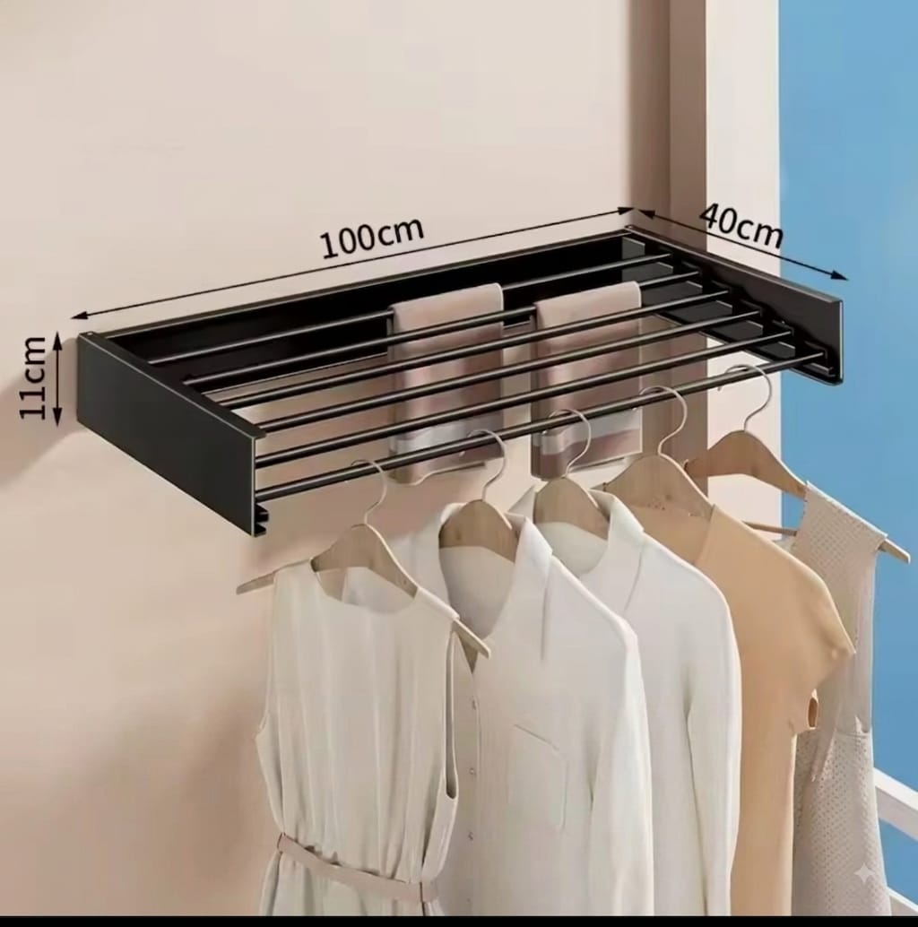 Invisible Folding Wall Mounted Clothes Drying Rack