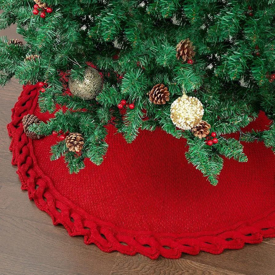 Knitted Christmas Tree Skirt