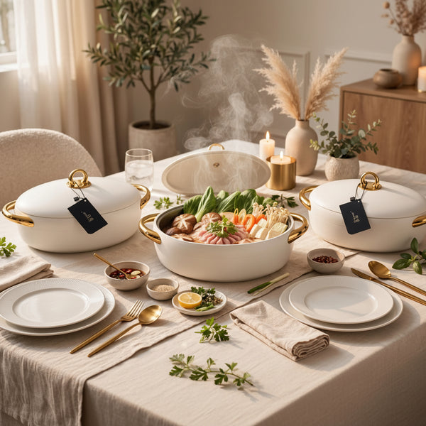 Forever Gold 3-Piece Thermal Insulated Hotpot Set