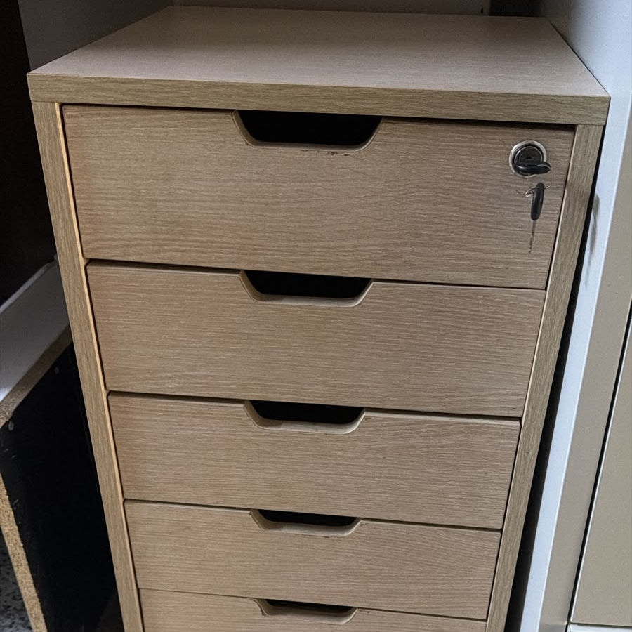 6-Drawer Lockable Mobile Pedestal