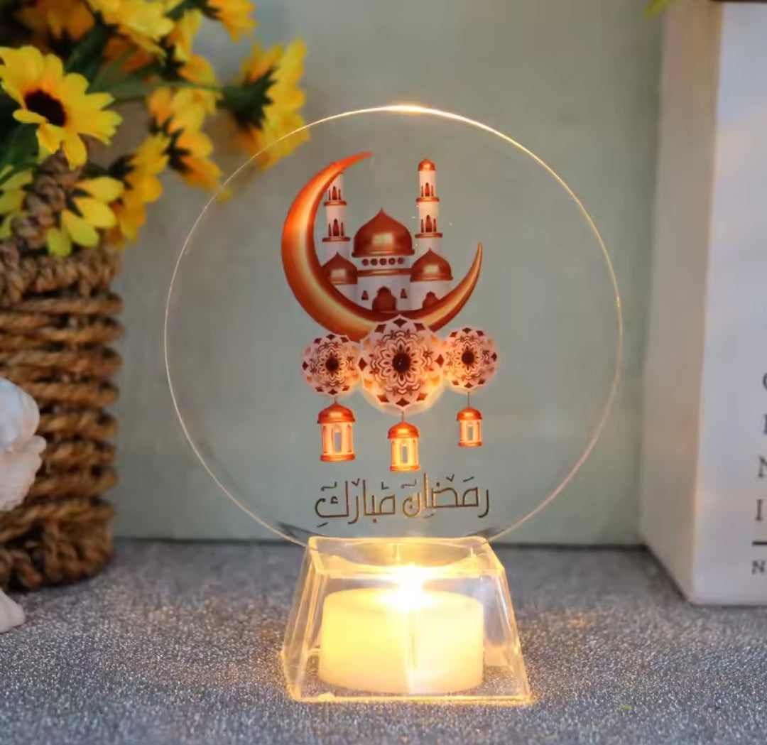 Ramadan Mubarak LED Candle