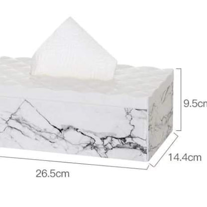 Napkin Holder With Marble Printing