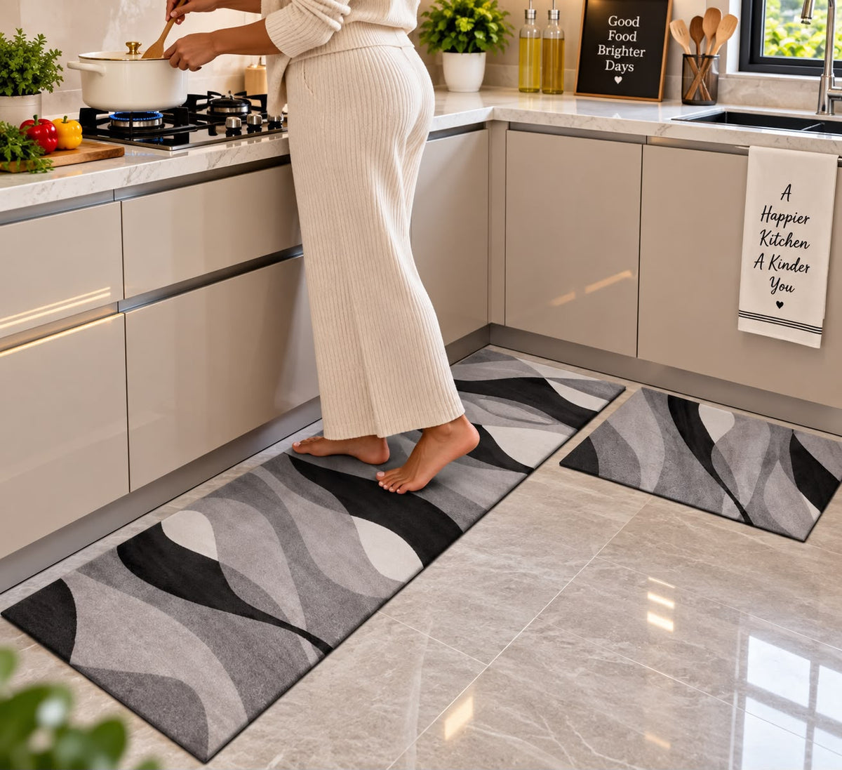 Rubber Bottom Kitchen Mat