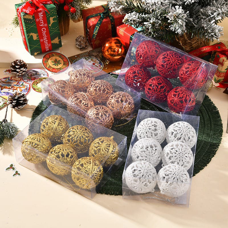 6-Piece 6cm Christmas Ball Ornaments