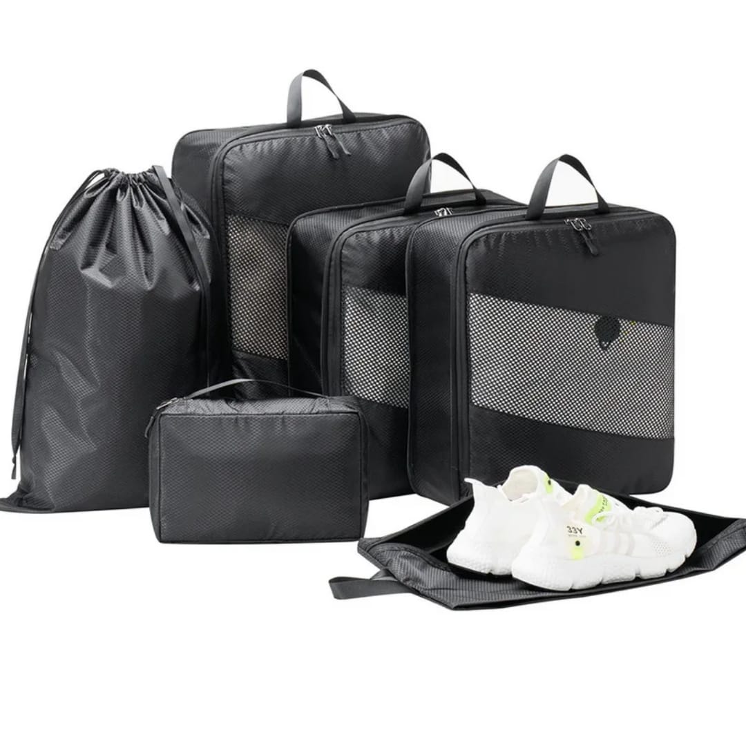 6-Piece Travel Storage Compression Cubes Set