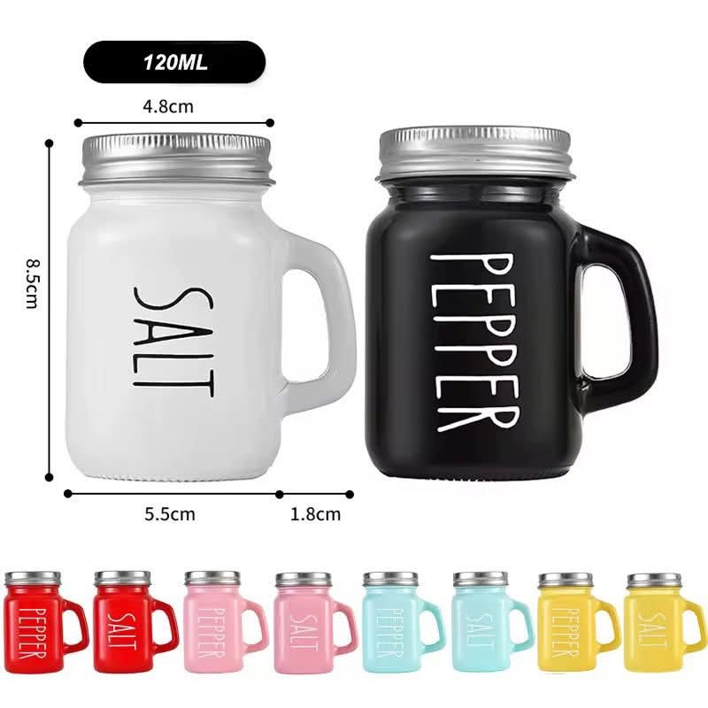 Farmhouse Salt and Pepper Shakers Set 4oz